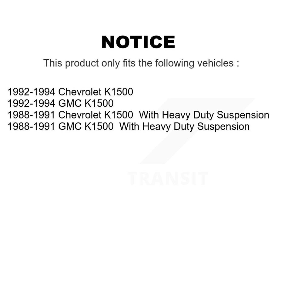 Front Right CV Axle Drive Shaft And Hub Bearing Assembly Kit For K1500 Chevrolet GMC KN7-100356