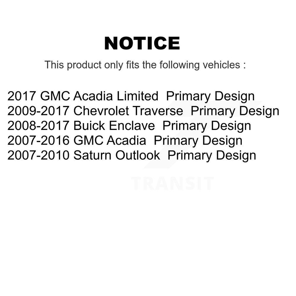 Front Right CV Axle Shaft And Bearing Kit For GMC Acadia Buick Enclave Chevrolet Traverse KN7-100361