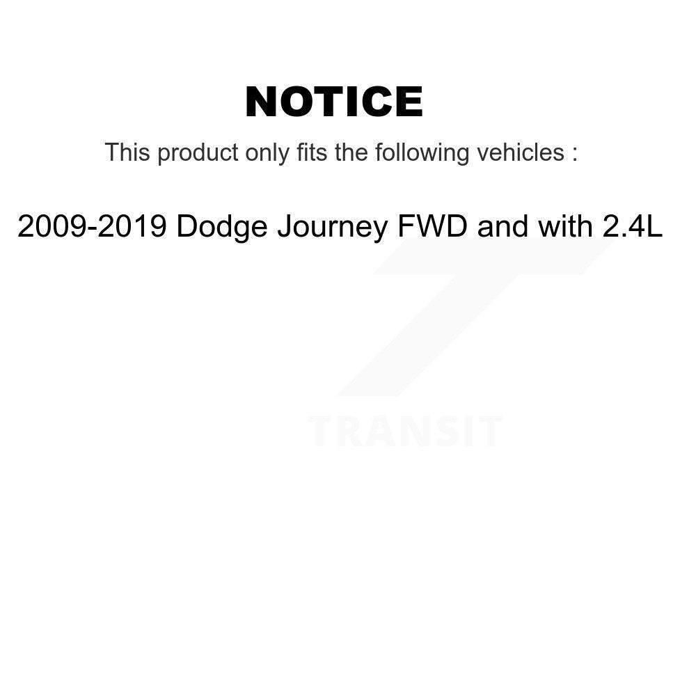 Front CV Axle Drive Shaft And Hub Bearing Kit For 2009-2019 Dodge Journey FWD with 2.4L KN7-100388