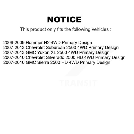 Front CV Axle Shaft Bearing Kit For Chevrolet GMC Sierra 2500 HD Silverado Suburban Yukon KN7-100393