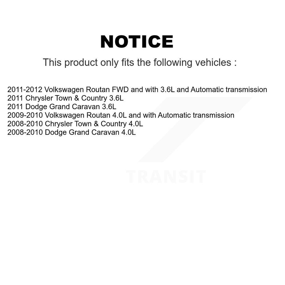 Front CV Axle Shaft & Bearing Kit For Dodge Grand Caravan Chrysler Town Country Routan KN7-100398