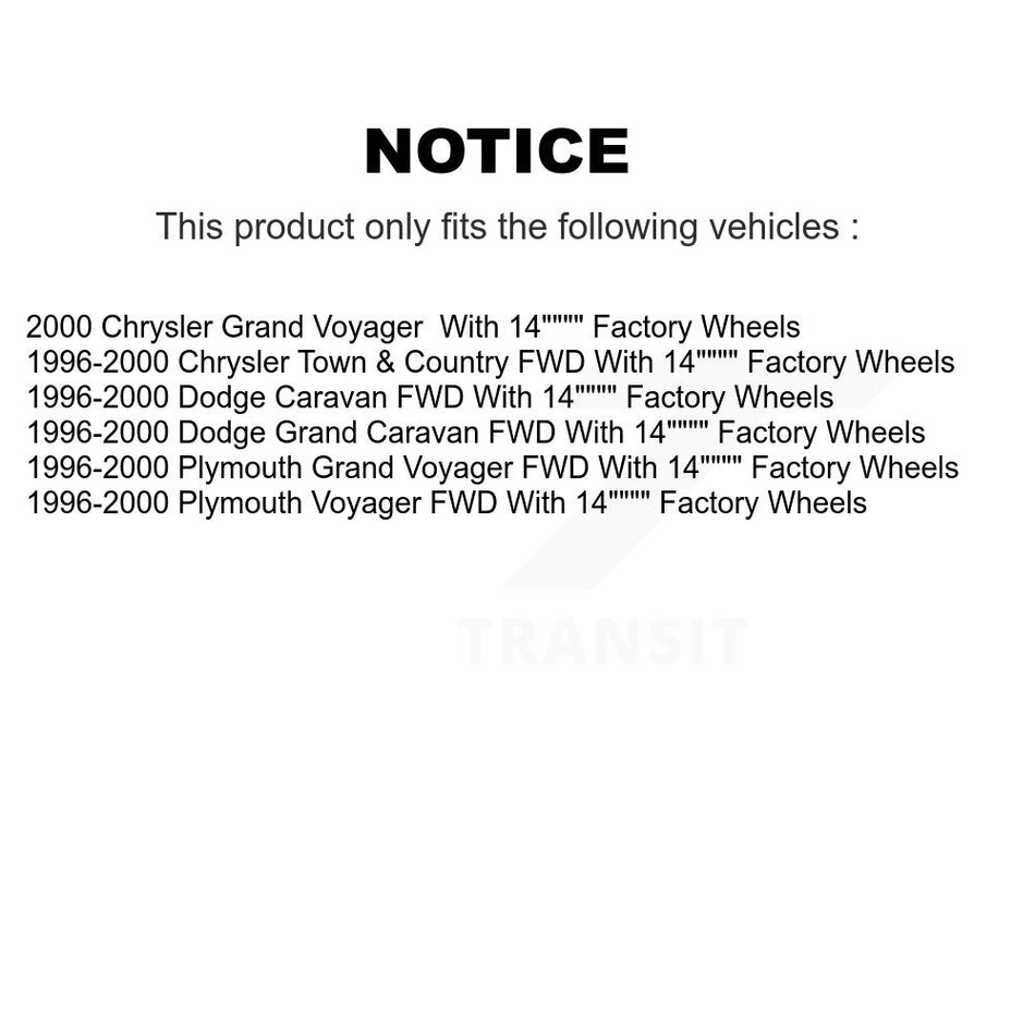 Front CV Axle Shaft Bearing Kit For Dodge Caravan Grand Plymouth Voyager Chrysler Town & KN7-100424
