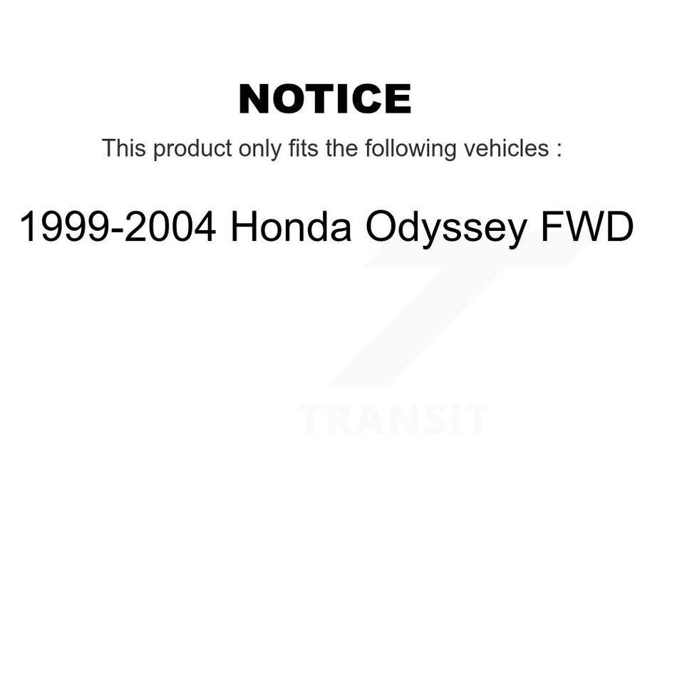 Front CV Axle Drive Shaft Assembly And Wheel Bearing Kit For 1999-2004 Honda Odyssey FWD KN7-100525