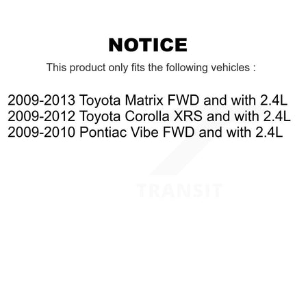 Front CV Axle Drive Shaft Assembly And Bearing Kit For Toyota Corolla Matrix Pontiac Vibe KN7-100548