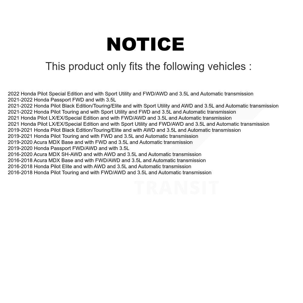 Front CV Axle Drive Shaft Assembly And Bearing Kit For Honda Pilot Acura MDX Passport KN7-100591