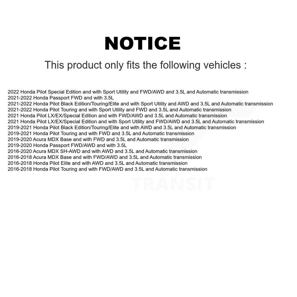 Front CV Axle Drive Shaft Assembly And Bearing Kit For Honda Pilot Acura MDX Passport KN7-100591