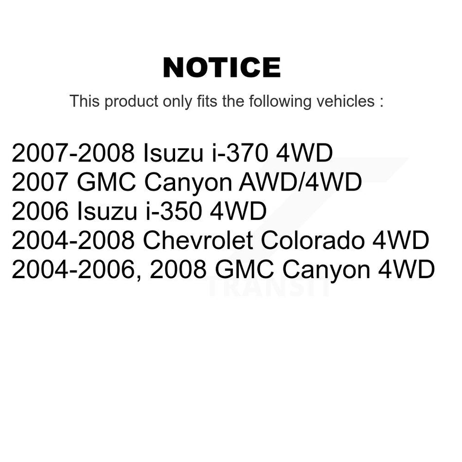 Front CV Axle Shaft And Bearing Kit For Chevrolet Colorado GMC Canyon Isuzu i-350 i-370 KN7-100592