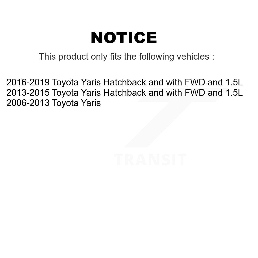 Front Right CV Axle Drive Shaft Complete Assembly And Wheel Bearing Kit For Toyota Yaris KN7-100602