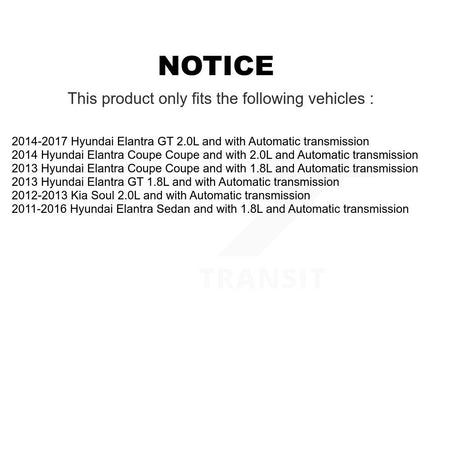 Front Right CV Axle Drive Shaft And Bearing Kit For Hyundai Elantra GT Kia Soul Coupe KN7-100621