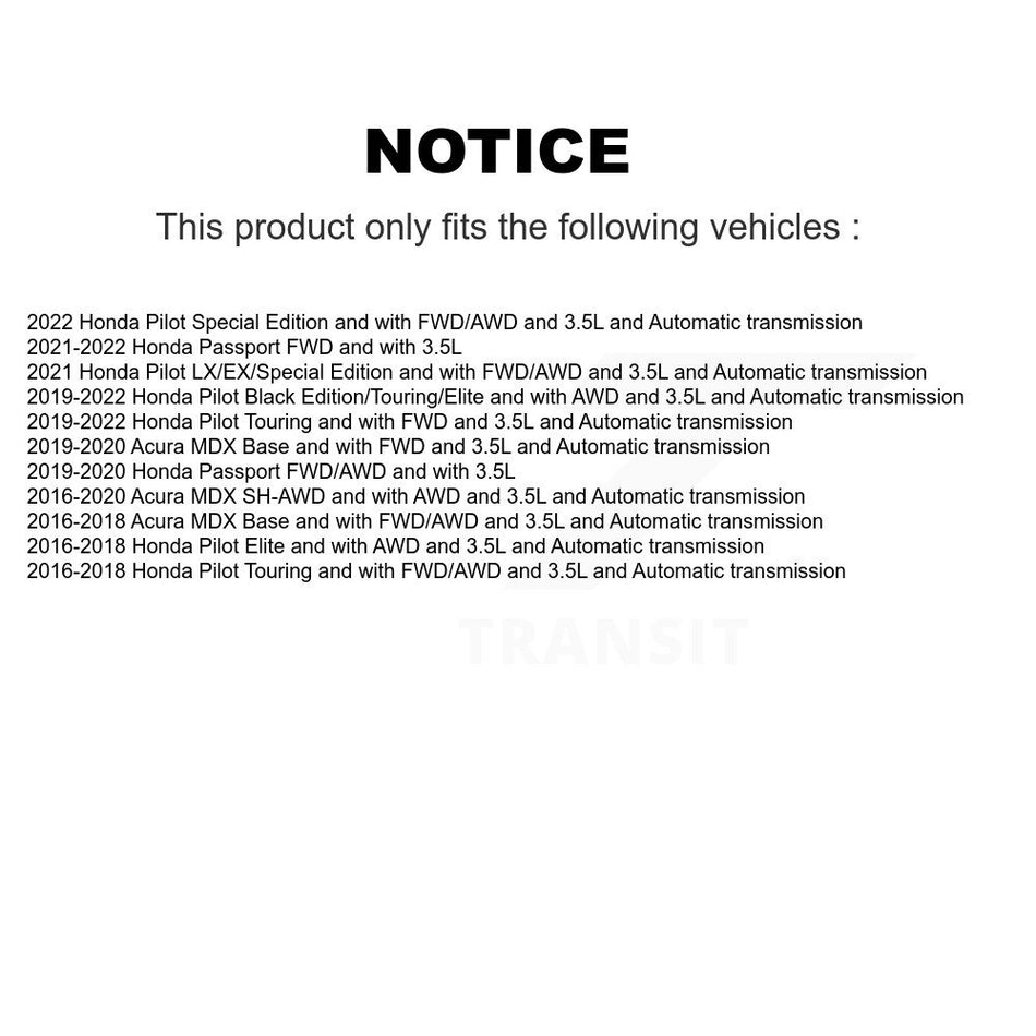 Front Right CV Axle Drive Shaft And Wheel Bearing Kit For Honda Pilot Acura MDX Passport KN7-100665