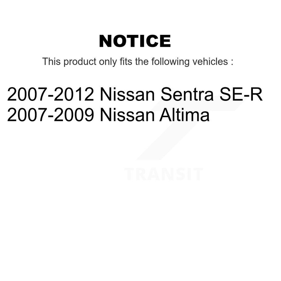 Front Rear Ceramic Disc Brake Pads Kit For Nissan Sentra Altima KNF-100040