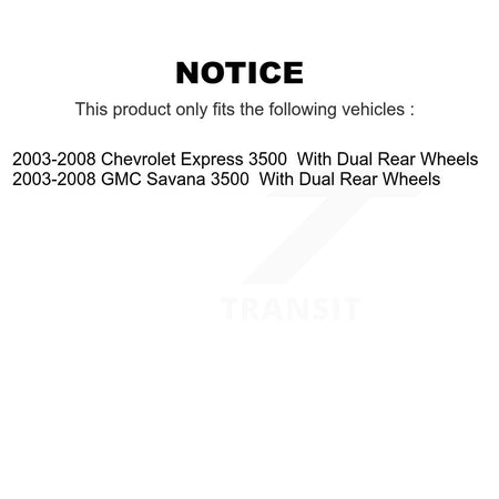 Front Ceramic Rear Semi-Metallic Disc Brake Pads Kit For Chevrolet Express 3500 GMC KNF-100073
