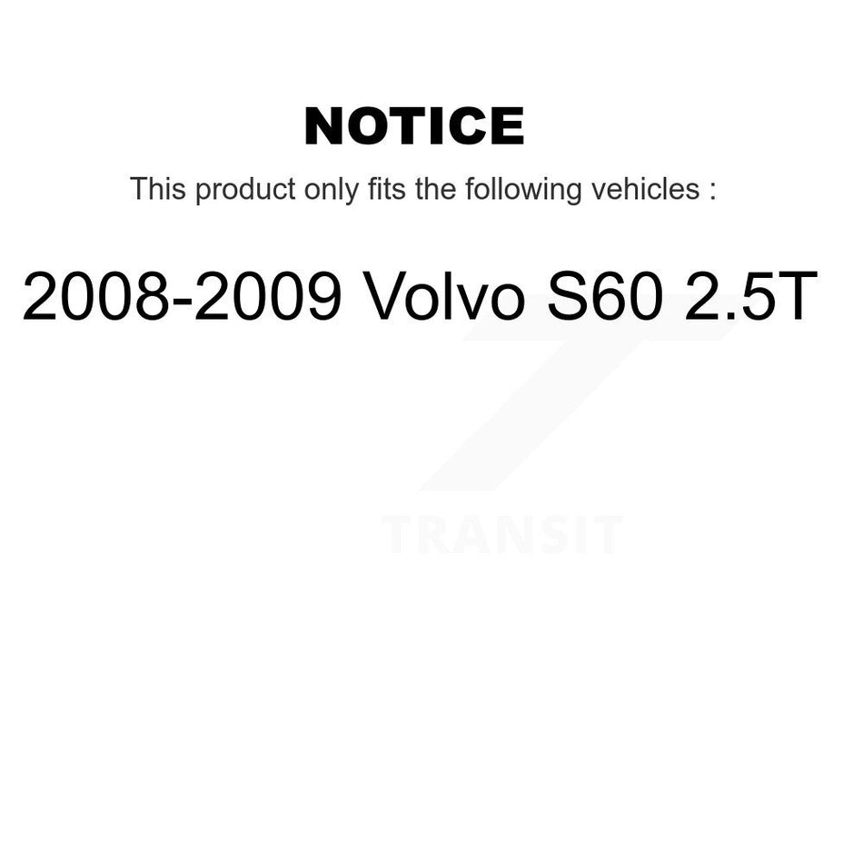 Front Rear Semi-Metallic Disc Brake Pads Kit For 2008-2009 Volvo S60 2.5T KNF-100388