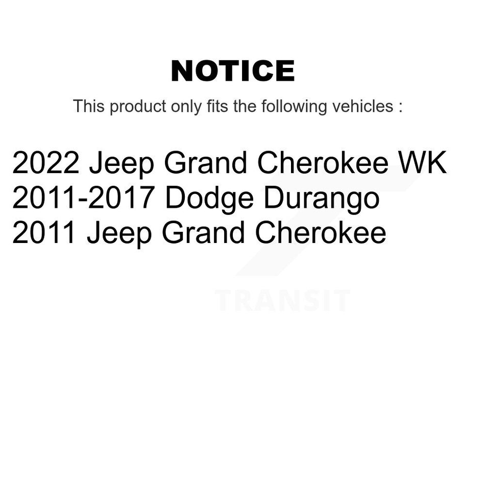 AmeriBRAKES Front Rear Ceramic Disc Brake Pads Kit For Jeep Grand Cherokee Dodge Durango WK KNF-100400