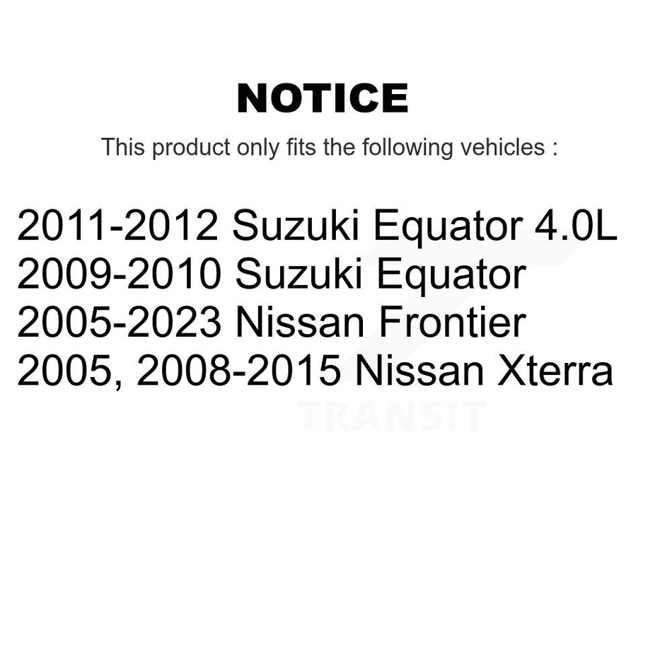 AmeriBRAKES Front Rear Ceramic Disc Brake Pads Kit For Nissan Frontier Xterra Suzuki Equator KNF-100424