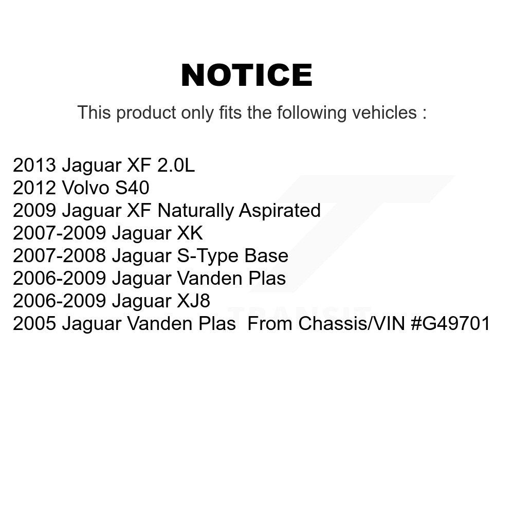 Front Semi-Metallic Rear Ceramic Disc Brake Pads Kit For Jaguar XF XK Vanden Plas S-Type KNF-100442