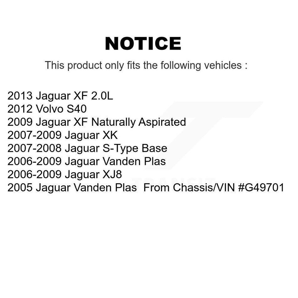 Front Semi-Metallic Rear Ceramic Disc Brake Pads Kit For Jaguar XF XK Vanden Plas S-Type KNF-100442