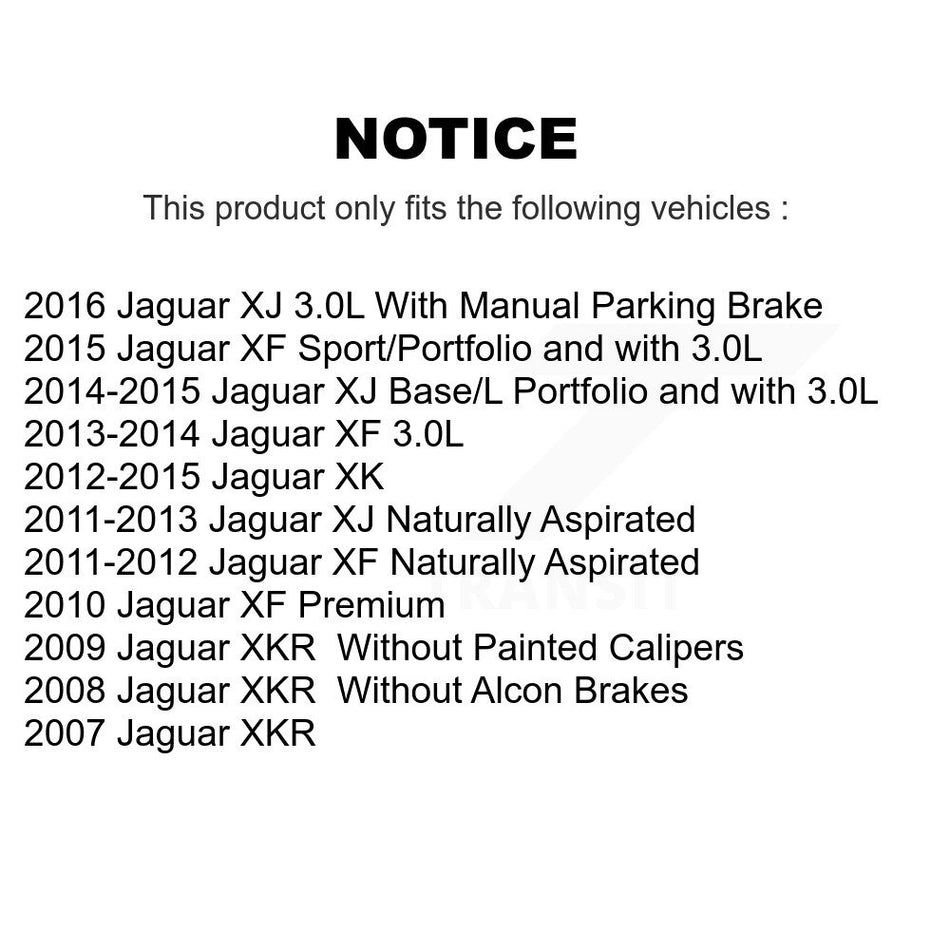 AmeriBRAKES Front Rear Semi-Metallic Disc Brake Pads Kit For Jaguar XF XJ XKR XK KNF-100447