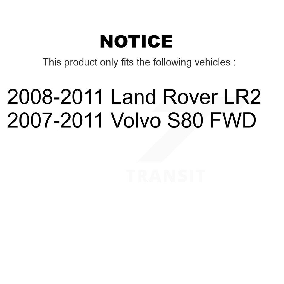 AmeriBRAKES Front Rear Semi-Metallic Disc Brake Pads Kit For Volvo S80 Land Rover LR2 KNF-100450