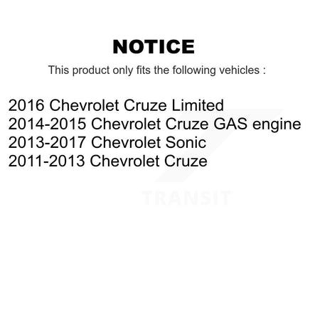Front Rear Ceramic Disc Brake Pads Kit For Chevrolet Cruze Sonic Limited KNF-100490