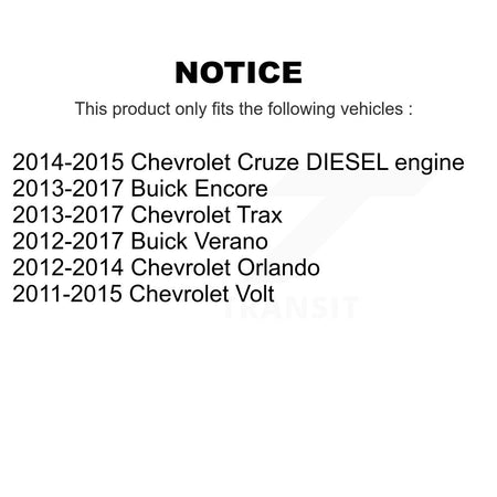 Front Rear Ceramic Disc Brake Pads Kit For Chevrolet Cruze Buick Trax Verano Encore Volt KNF-100491
