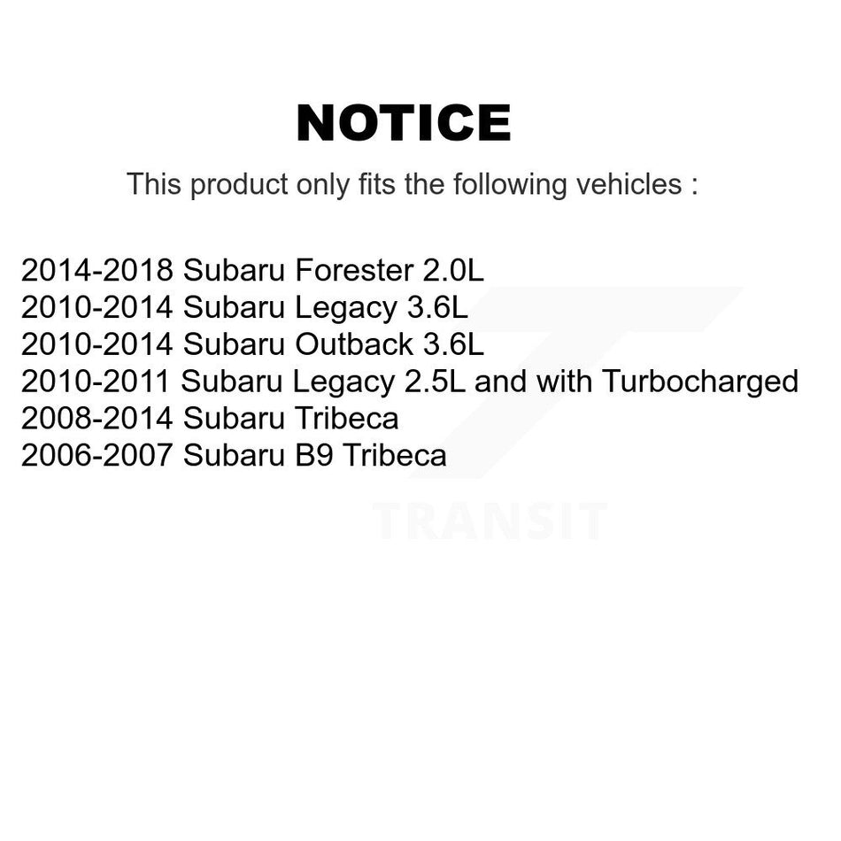 AmeriBRAKES Front Rear Ceramic Disc Brake Pads Kit For Subaru Forester Outback Legacy Tribeca B9 KNF-100662