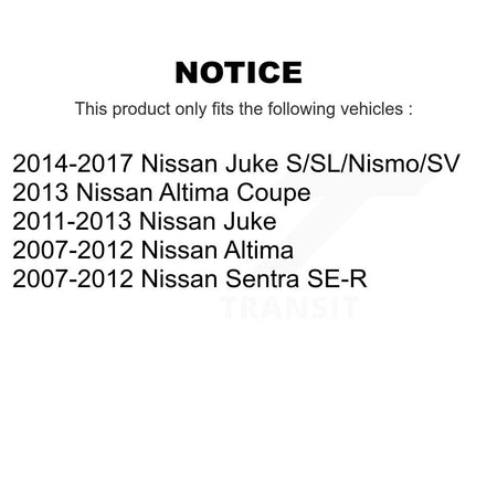 Front Rear Ceramic Disc Brake Pads Kit For Nissan Altima Sentra Juke KNF-100704