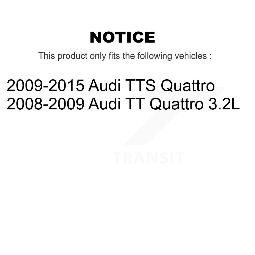 Front Semi-Metallic Rear Ceramic Disc Brake Pads Kit For Audi TT Quattro TTS KNF-100726