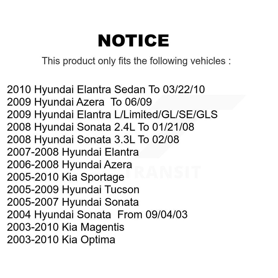 Front Rear Ceramic Disc Brake Pads Kit For Hyundai Elantra Tucson Kia Sportage Sonata KNF-100766