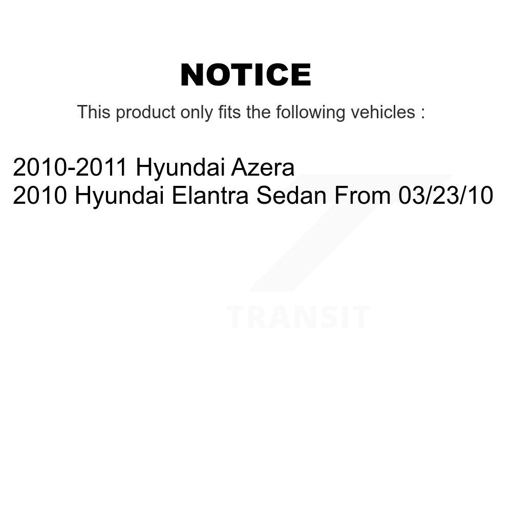 Front Rear Ceramic Disc Brake Pads Kit For Hyundai Elantra Azera KNF-100769