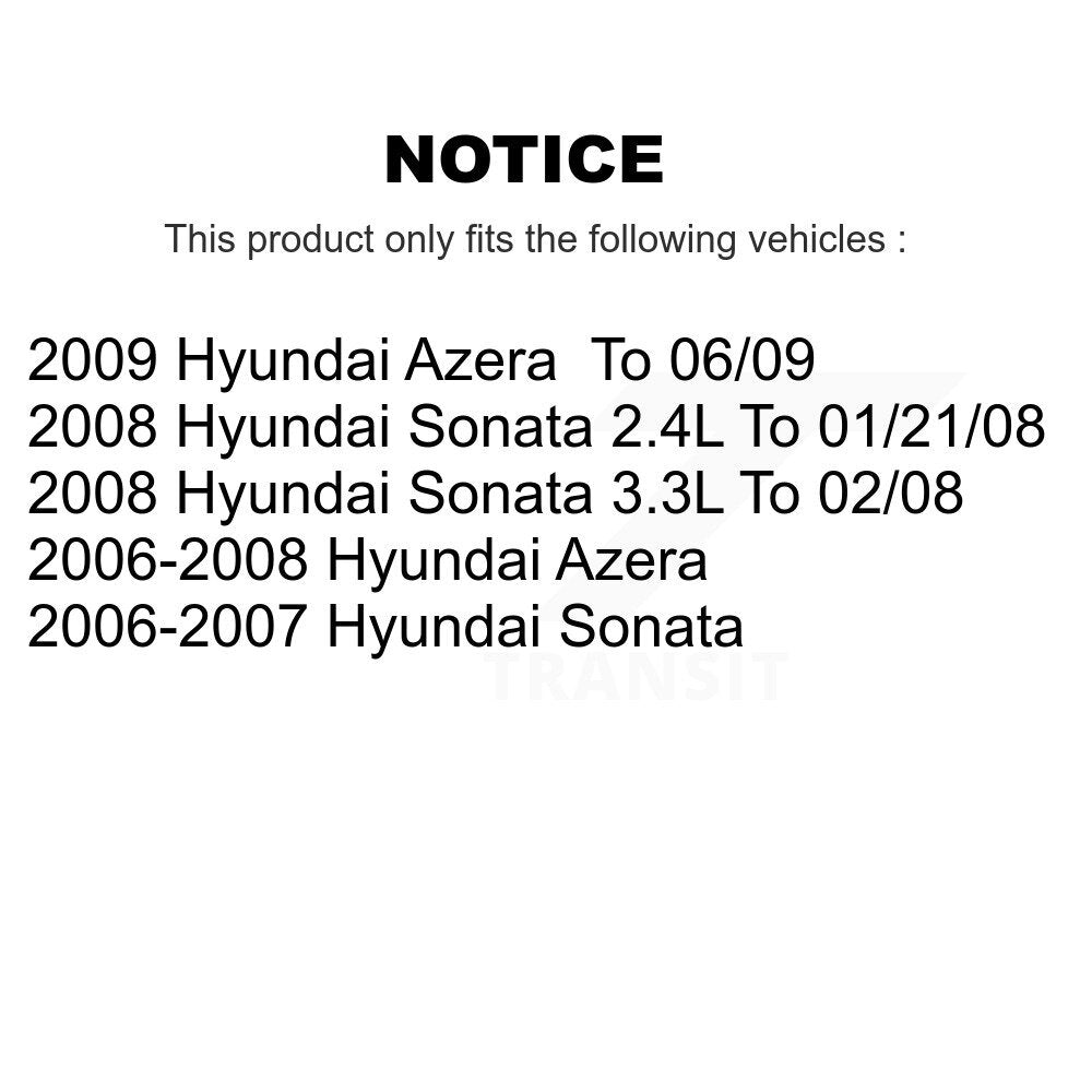 Front Rear Ceramic Disc Brake Pads Kit For Hyundai Sonata Azera KNF-100778