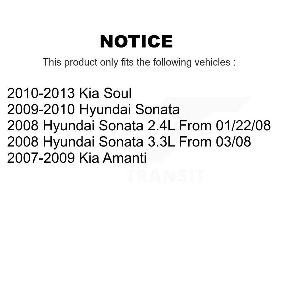 Front Rear Ceramic Disc Brake Pads Kit For Kia Soul Hyundai Sonata Amanti KNF-100783