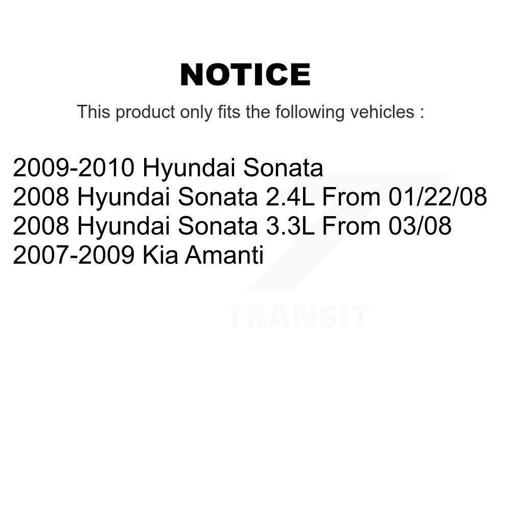 Front Rear Ceramic Disc Brake Pads Kit For Hyundai Sonata Kia Amanti KNF-100789