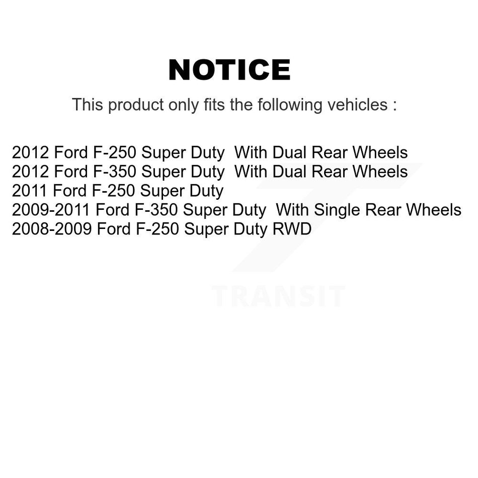 Front Rear Semi-Metallic Disc Brake Pads Kit For Ford F-250 Super Duty F-350 KNF-100825