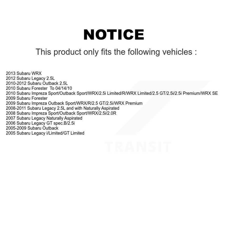 Front Rear Ceramic Disc Brake Pads Kit For Subaru Outback Forester Impreza Legacy WRX KNF-100898