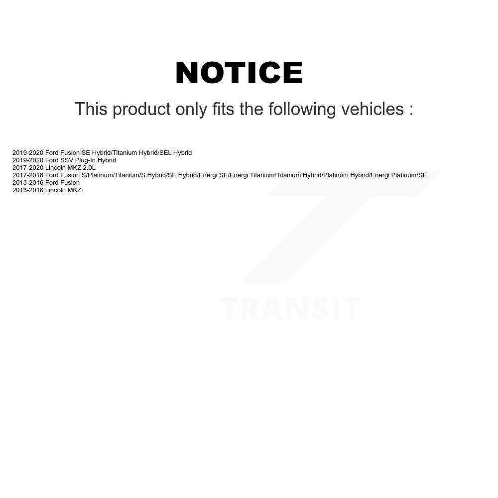 Front Ceramic Rear Semi-Metallic Disc Brake Pads Kit For Ford Fusion Lincoln MKZ SSV KNF-100943