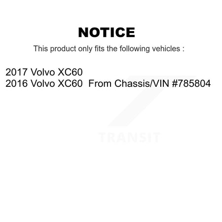 Front Ceramic Rear Semi-Metallic Disc Brake Pads Kit For Volvo XC60 KNF-101033