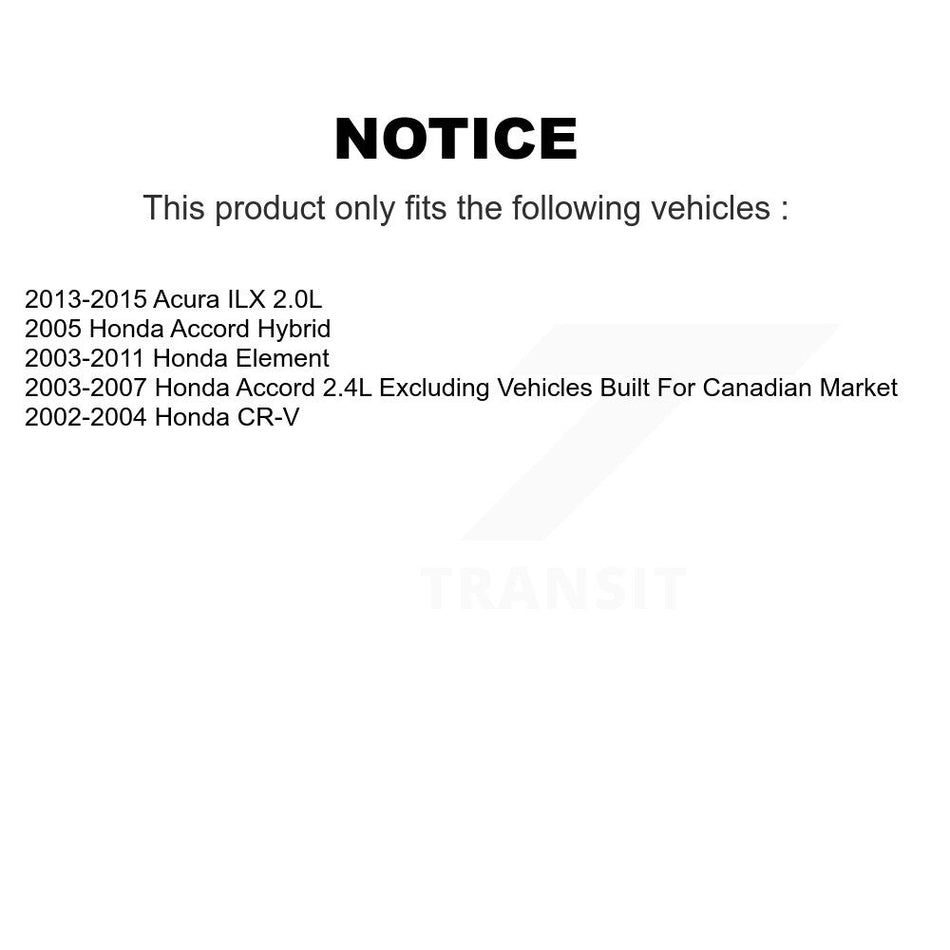AmeriBRAKES Front Rear Ceramic Disc Brake Pads Kit For Honda Accord CR-V Element Acura ILX KNF-101084