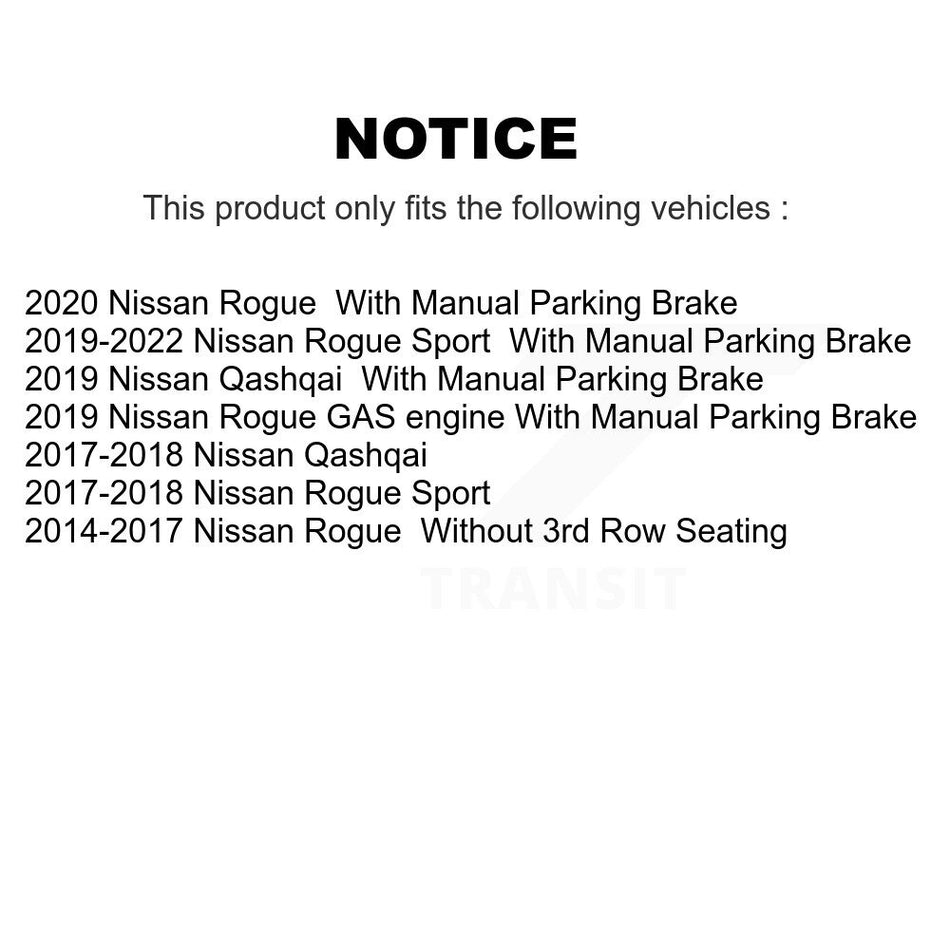 AmeriBRAKES Front Rear Ceramic Disc Brake Pads Kit For Nissan Rogue Sport Qashqai KNF-101261