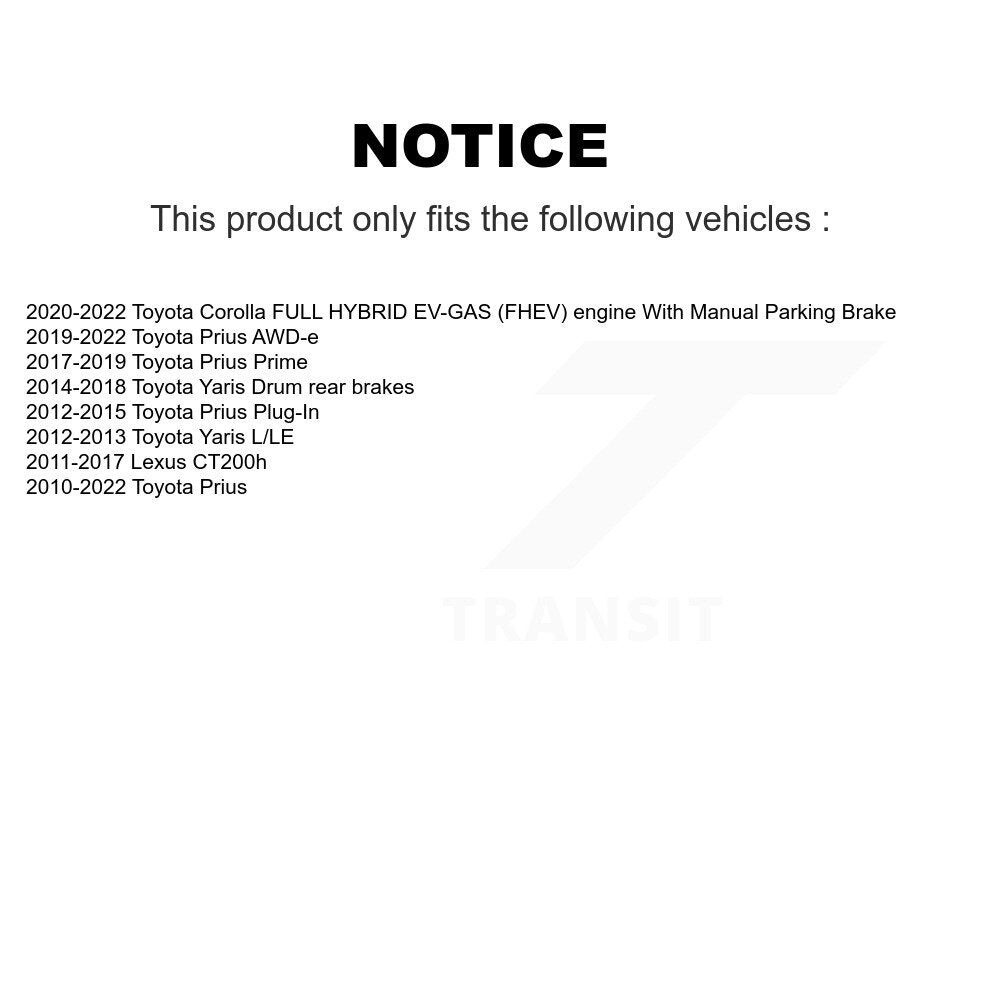 Front Rear Ceramic Disc Brake Pads Kit For Toyota Corolla Yaris Prius Prime Lexus CT200h KNF-101297