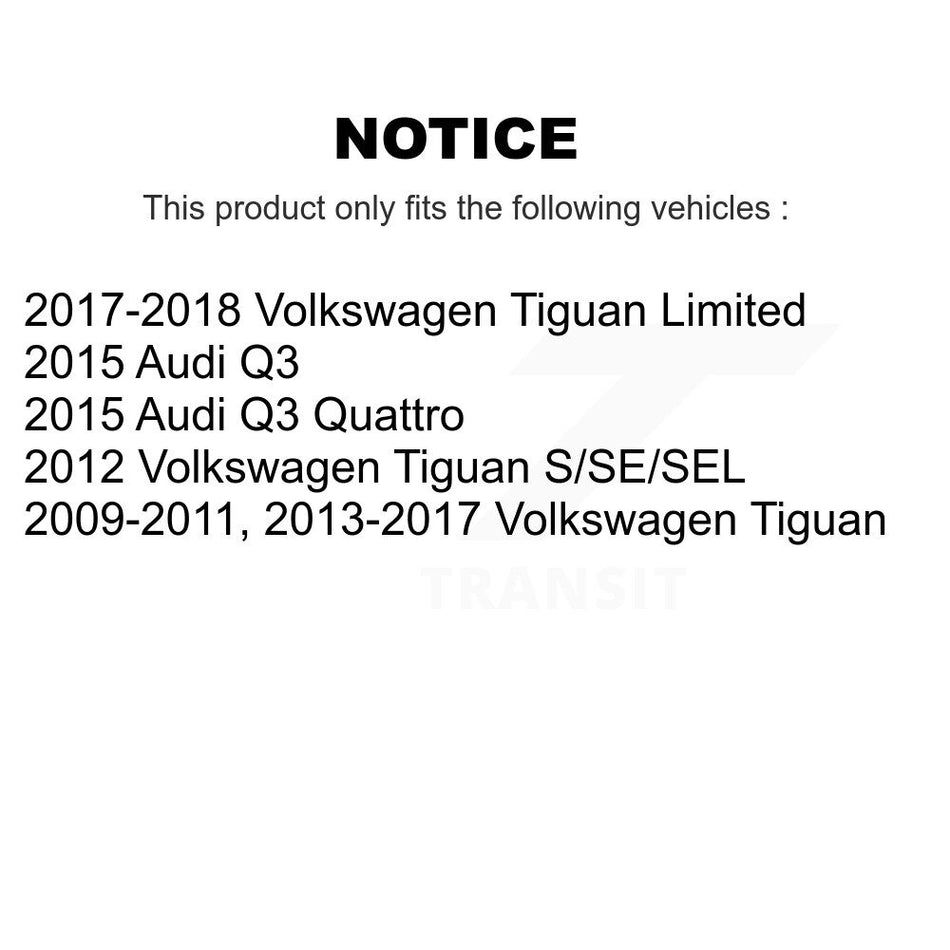 Front Semi-Metallic Rear Ceramic Disc Brake Pads Kit For Volkswagen Tiguan Audi Q3 KNF-101340