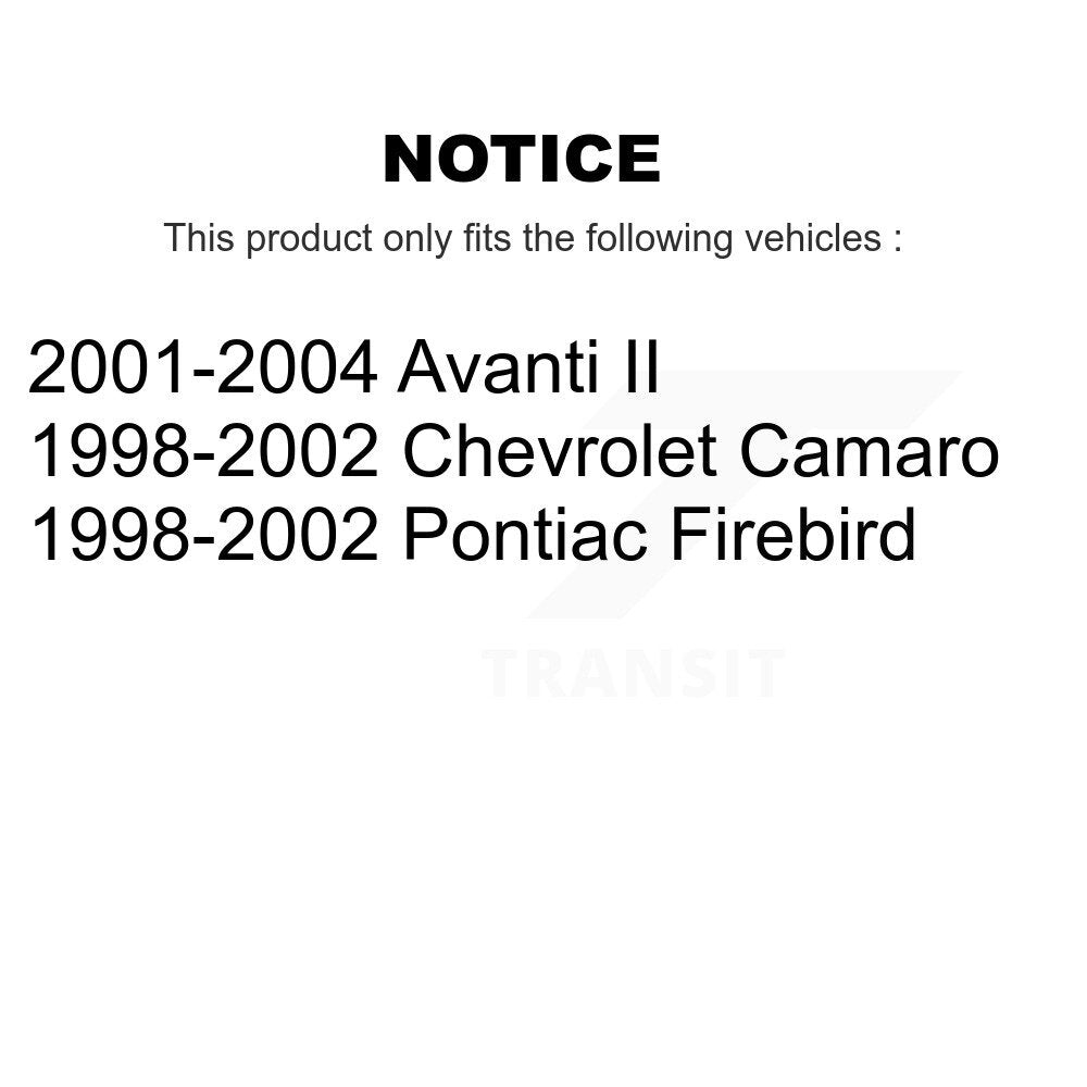 Front Semi-Metallic Rear Ceramic Disc Brake Pads Kit For Pontiac Firebird Chevrolet II KNF-101375