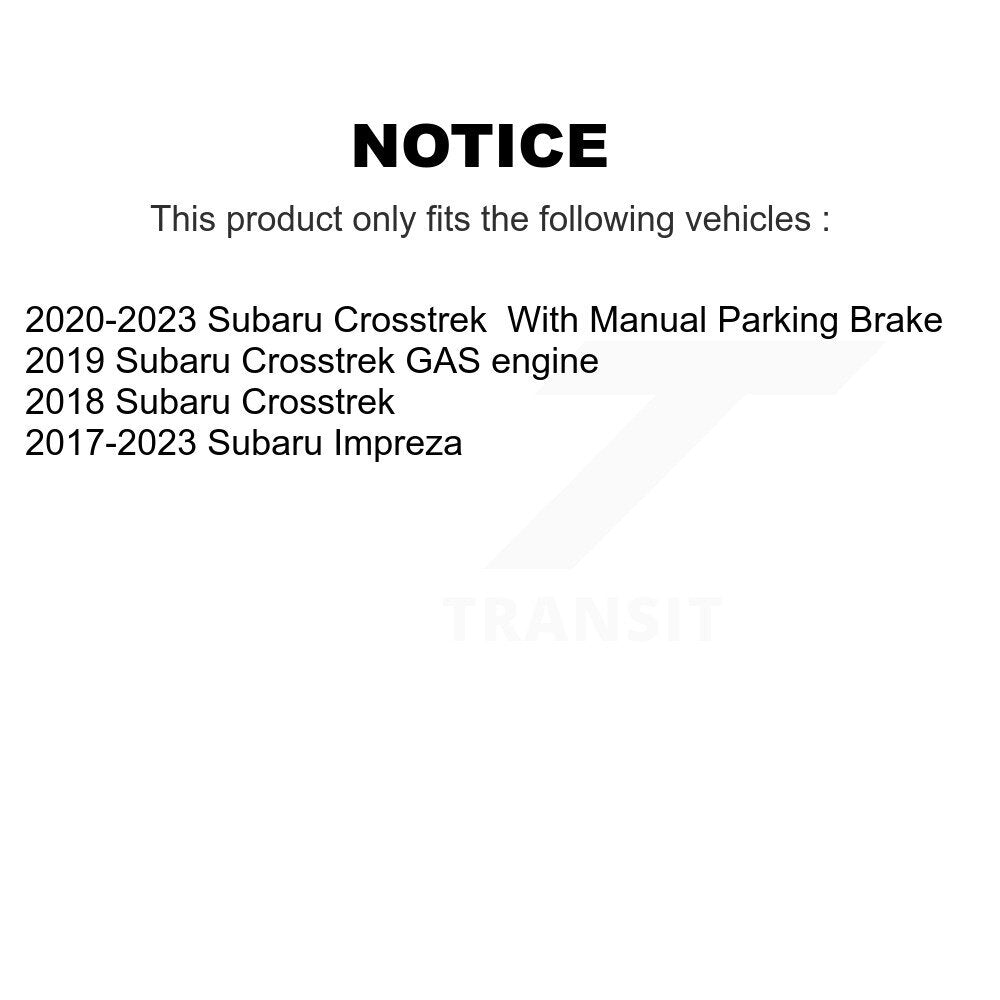 Front Rear Ceramic Disc Brake Pads Kit For Subaru Crosstrek Impreza KNF-101429