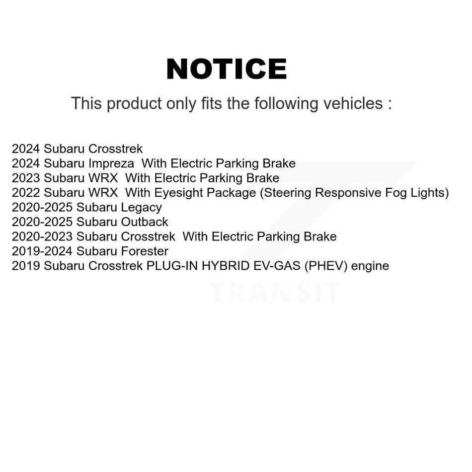 Front Rear Ceramic Disc Brake Pads Kit For Subaru Crosstrek Forester Outback WRX Impreza KNF-101434