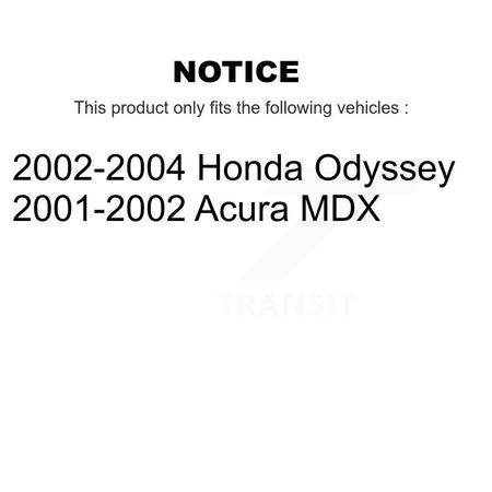 Front Semi-Metallic Rear Ceramic Disc Brake Pads Kit For Honda Odyssey Acura MDX KNF-101444