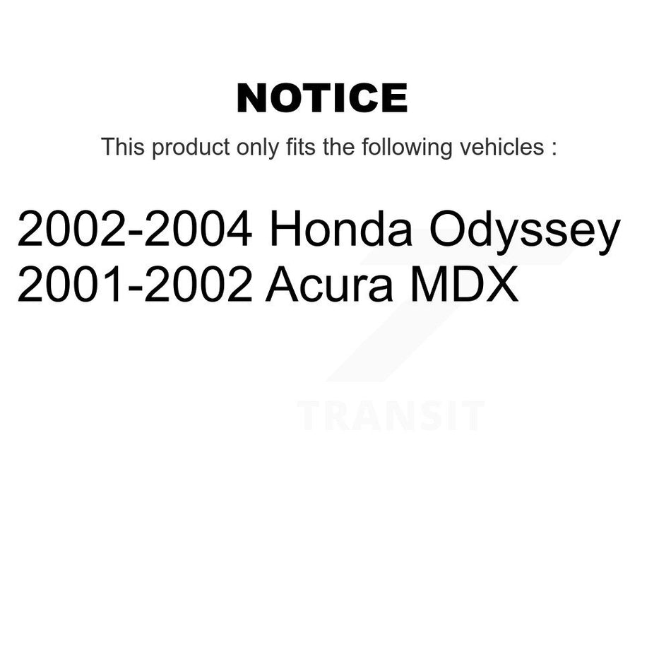 Front Semi-Metallic Rear Ceramic Disc Brake Pads Kit For Honda Odyssey Acura MDX KNF-101444