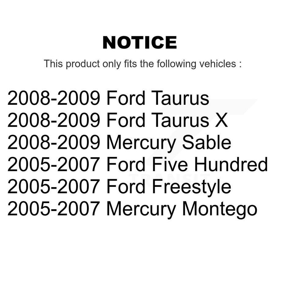 AmeriBRAKES Front Rear Semi-Metallic Disc Brake Pads Kit For Ford Five Hundred Freestyle Taurus Mercury Montego X Sable KNF-101459