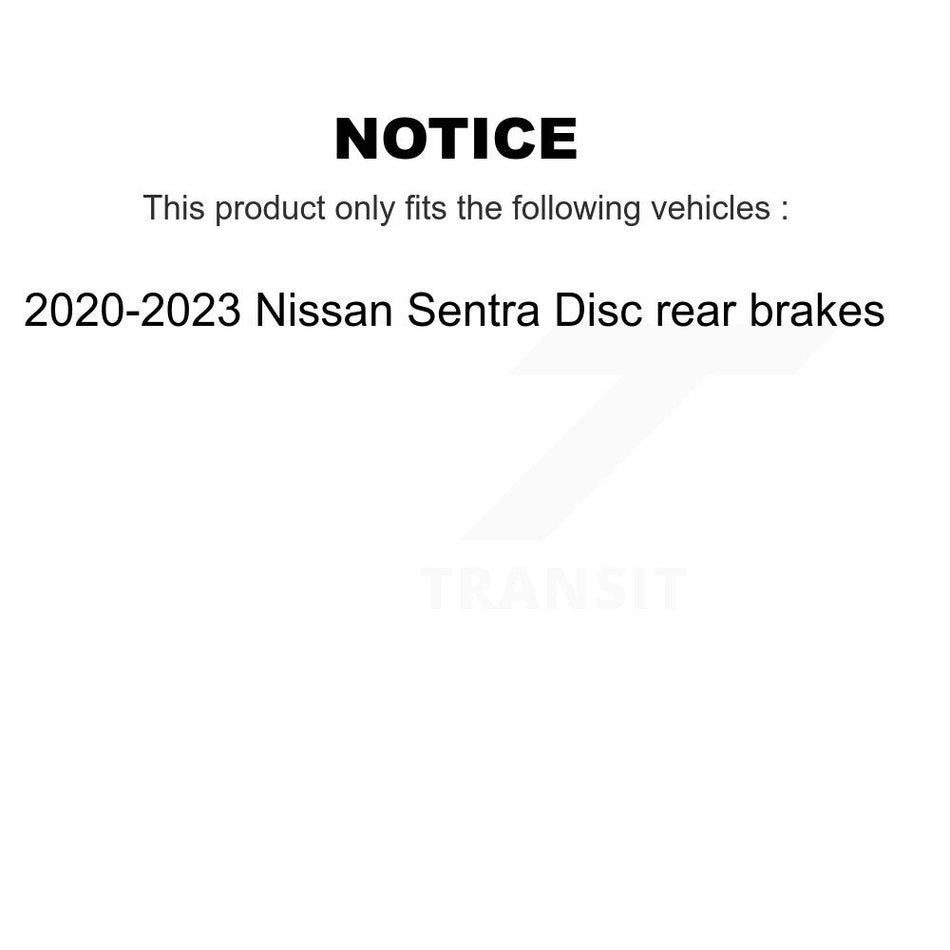 AmeriBRAKES Front Rear Ceramic Disc Brake Pads Kit For 2020-2023 Nissan Sentra rear brakes KNF-101479