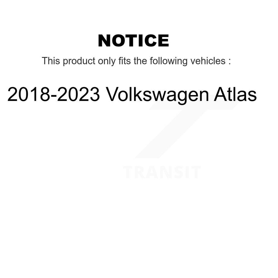 AmeriBRAKES Front Rear Ceramic Disc Brake Pads Kit For 2018-2021 Volkswagen Atlas KNF-101483