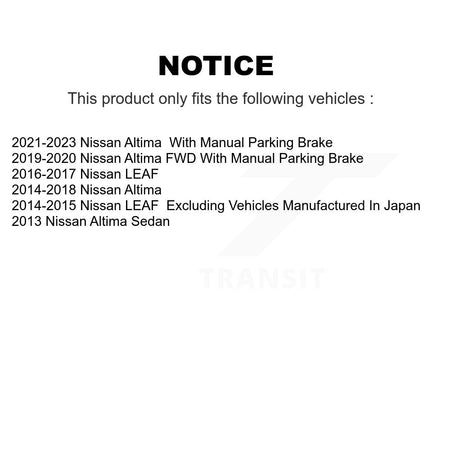 Front Rear Ceramic Disc Brake Pads Kit For Nissan Altima LEAF KNF-101519